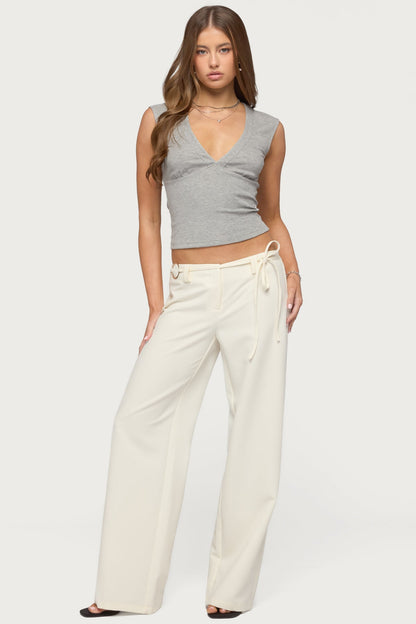 Raphael Tie Belt Pants