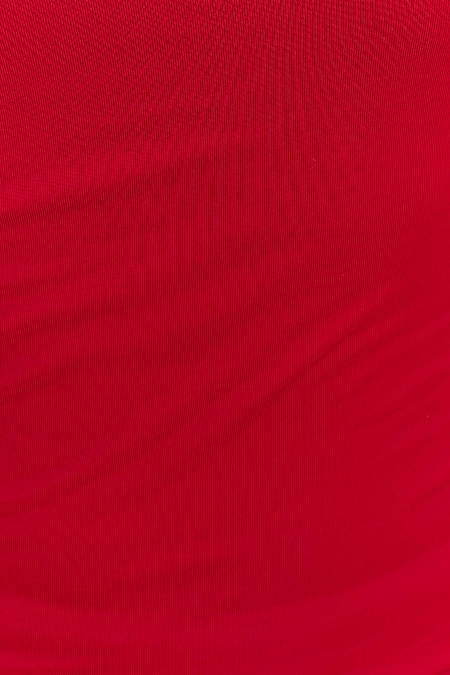 Bruna Slinky Fishtail Maxi Skirt Red