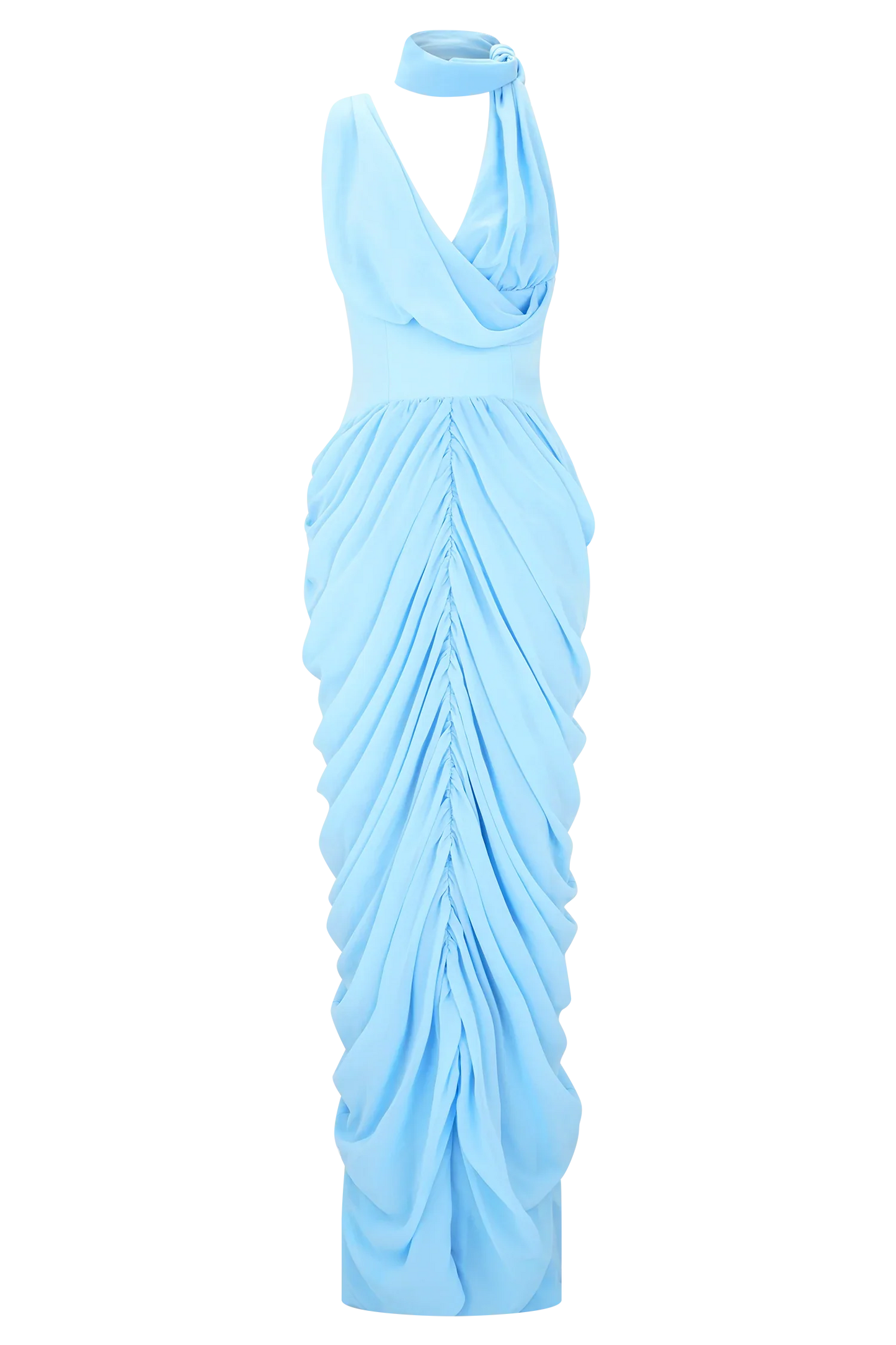 Alex Chiffon Maxi Dress Blue