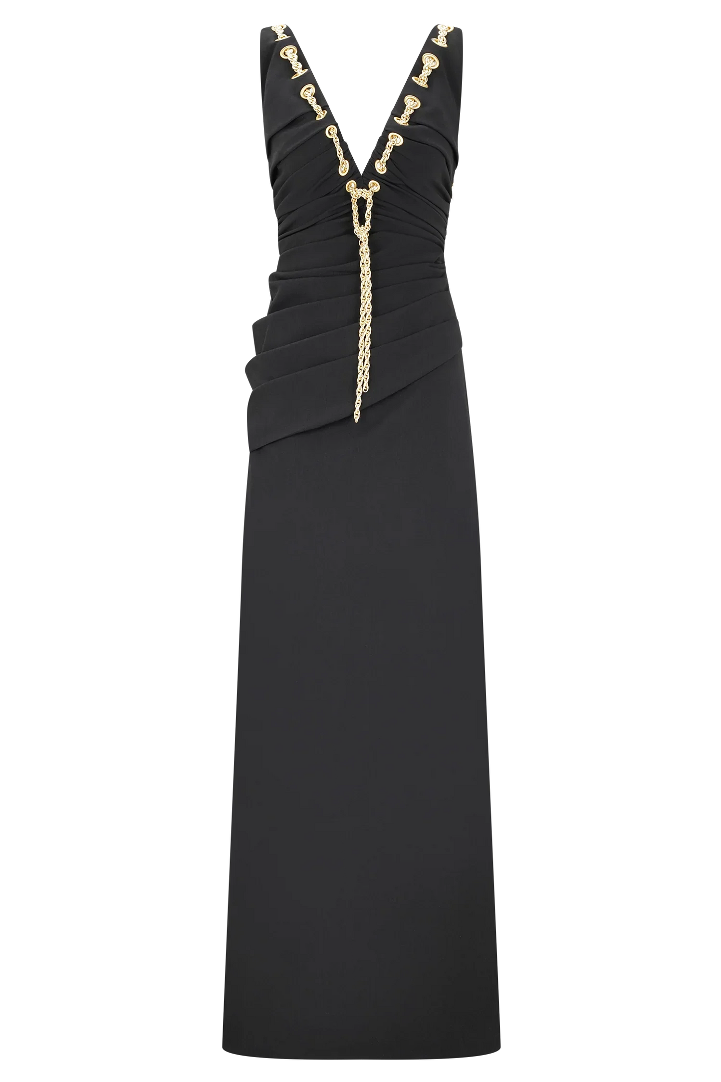 Axton Low Neck Maxi Dress Black