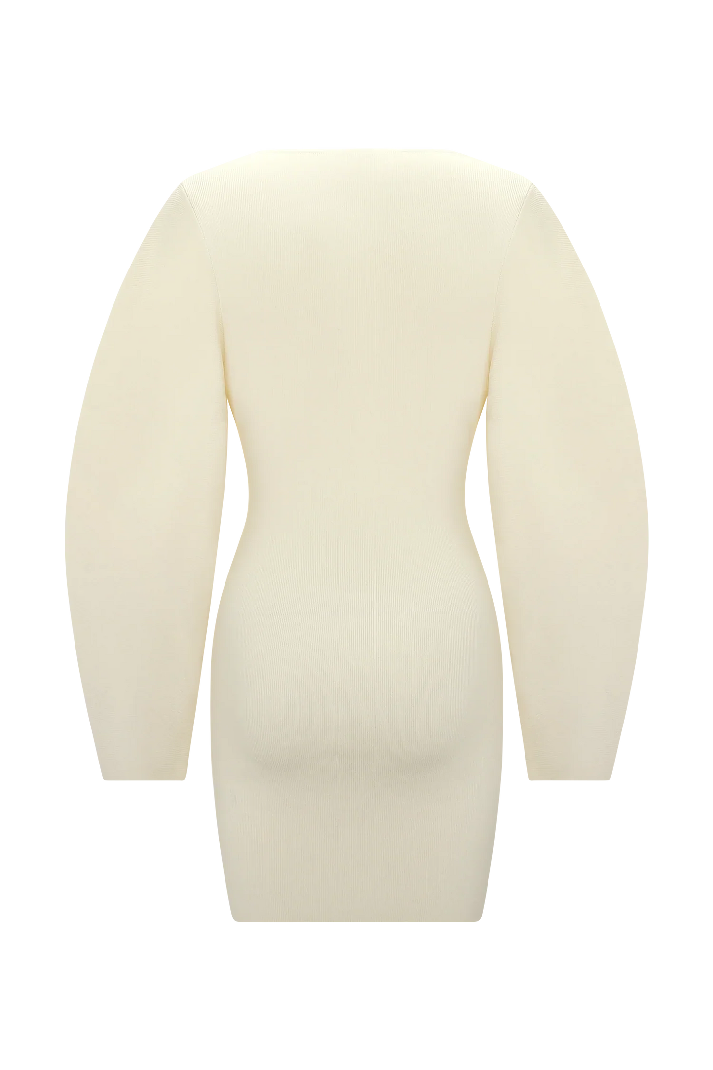 Billy Balloon Sleeve Knit Mini Dress Ivory