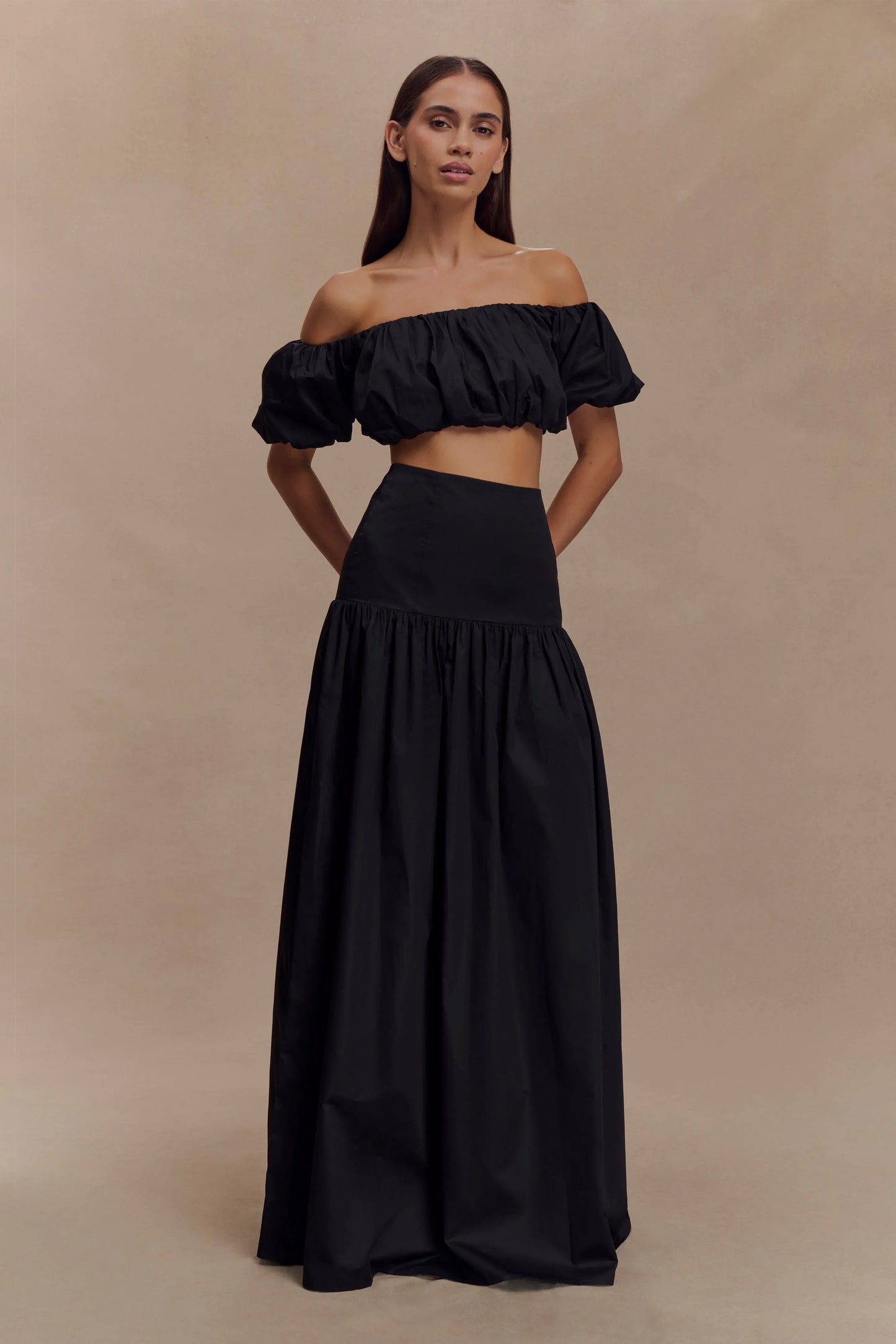 Autumn Maxi Skirt Black