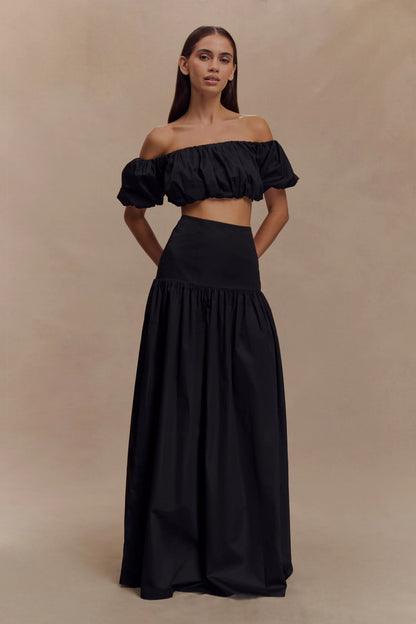 Autumn Maxi Skirt Black