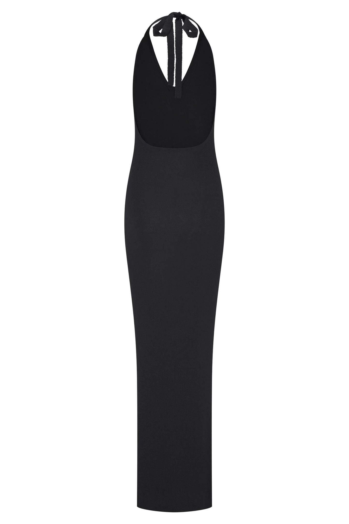 Ayella Cowl Knit Maxi Dress Black
