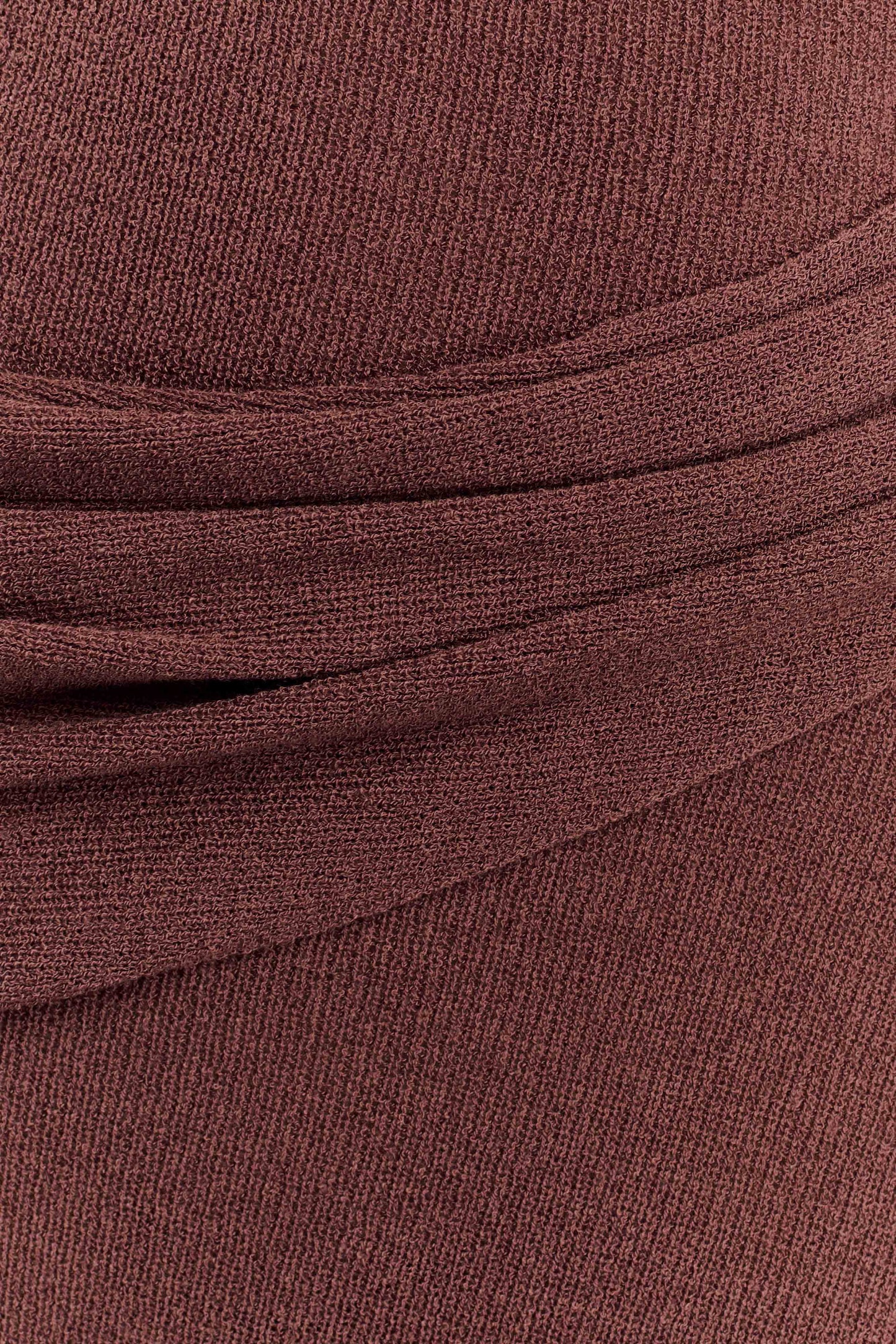 Alexius One Shoulder Knit Maxi Dress Nutmeg