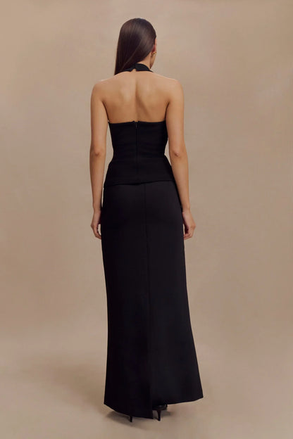 Amelita Suiting Halter Top Black