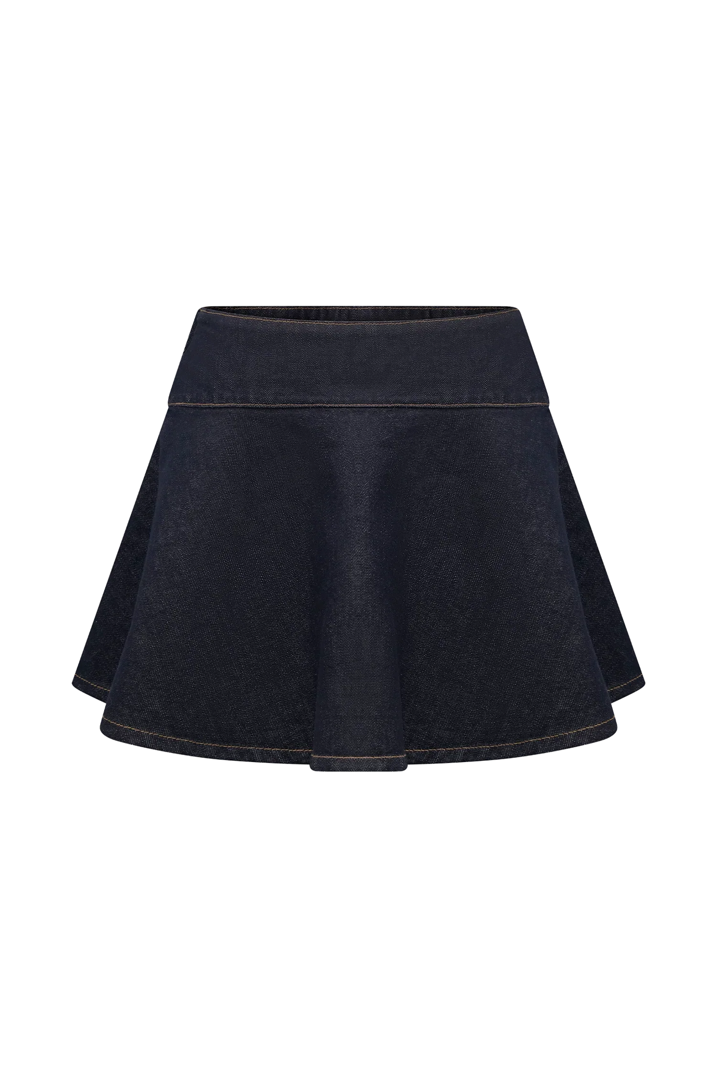 Arista Denim Mini Skirt Washed Indigo Blue