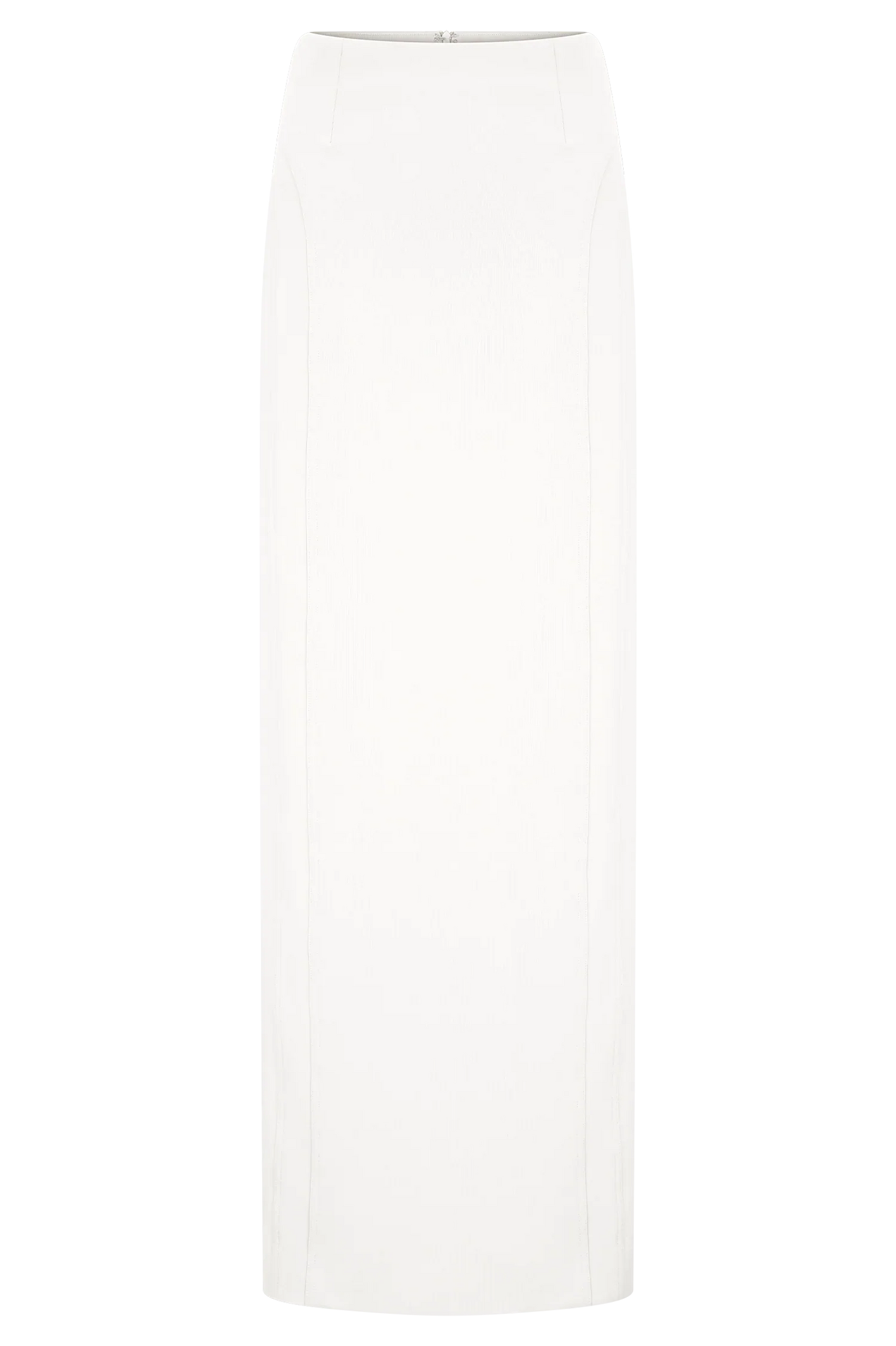 Alma High Waist Maxi Skirt White