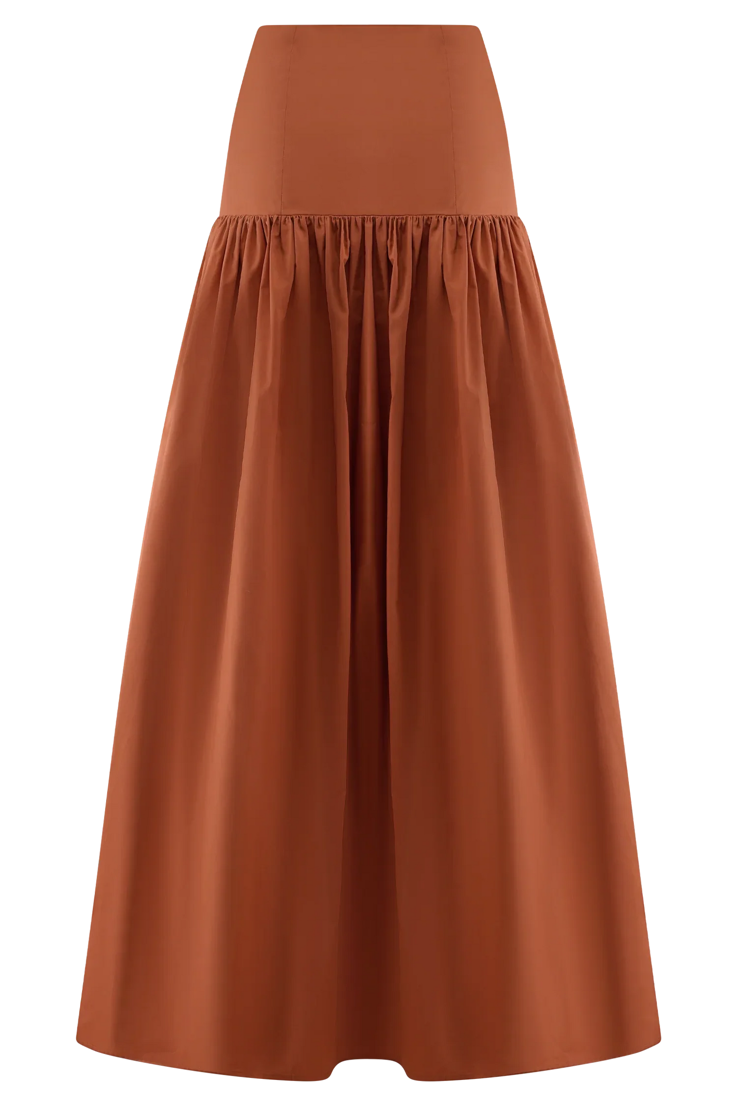 Autumn Maxi Skirt Burnt Orange