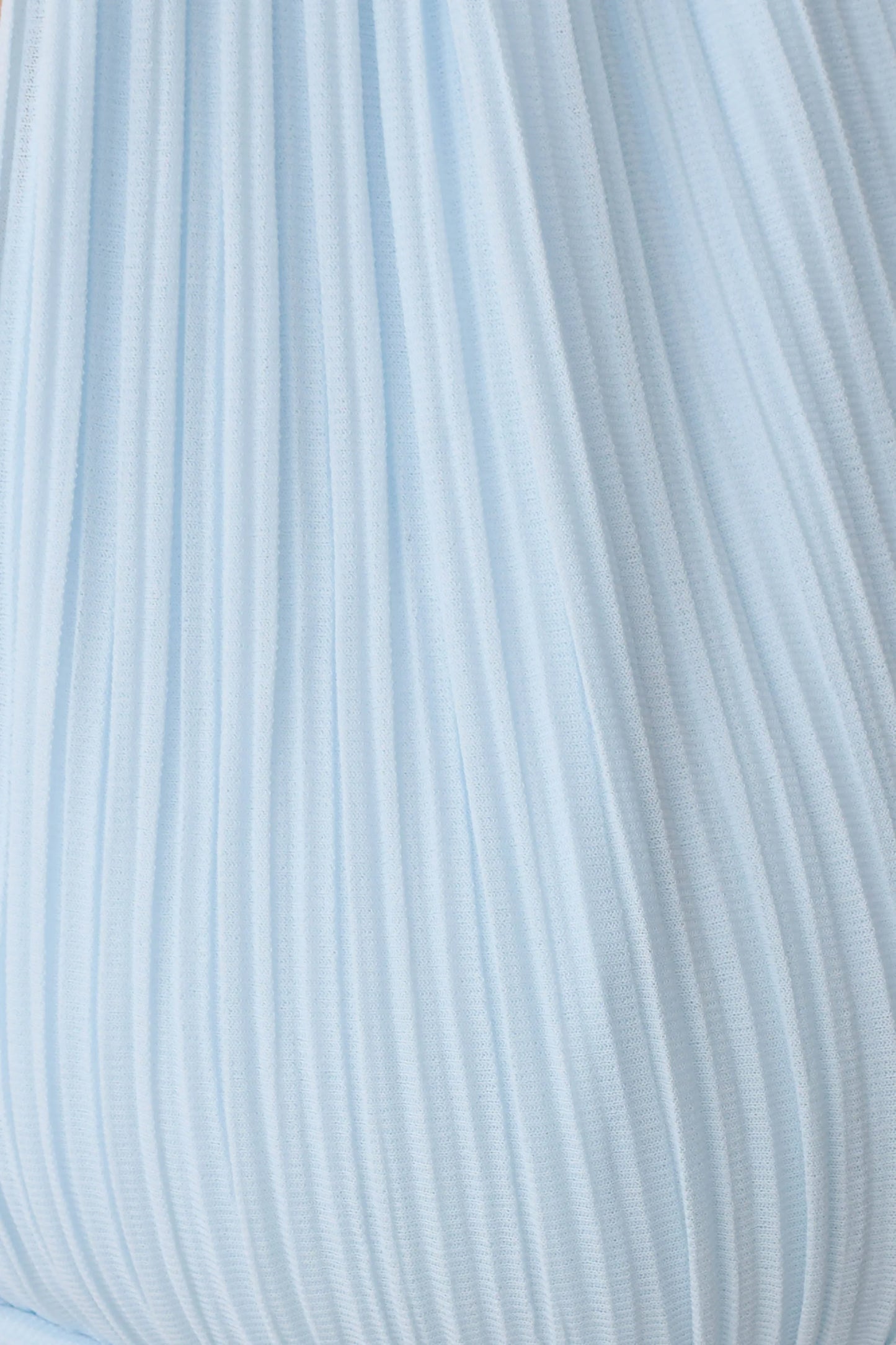 Amaris Sleeveless Plisse Halter Top Pale Blue