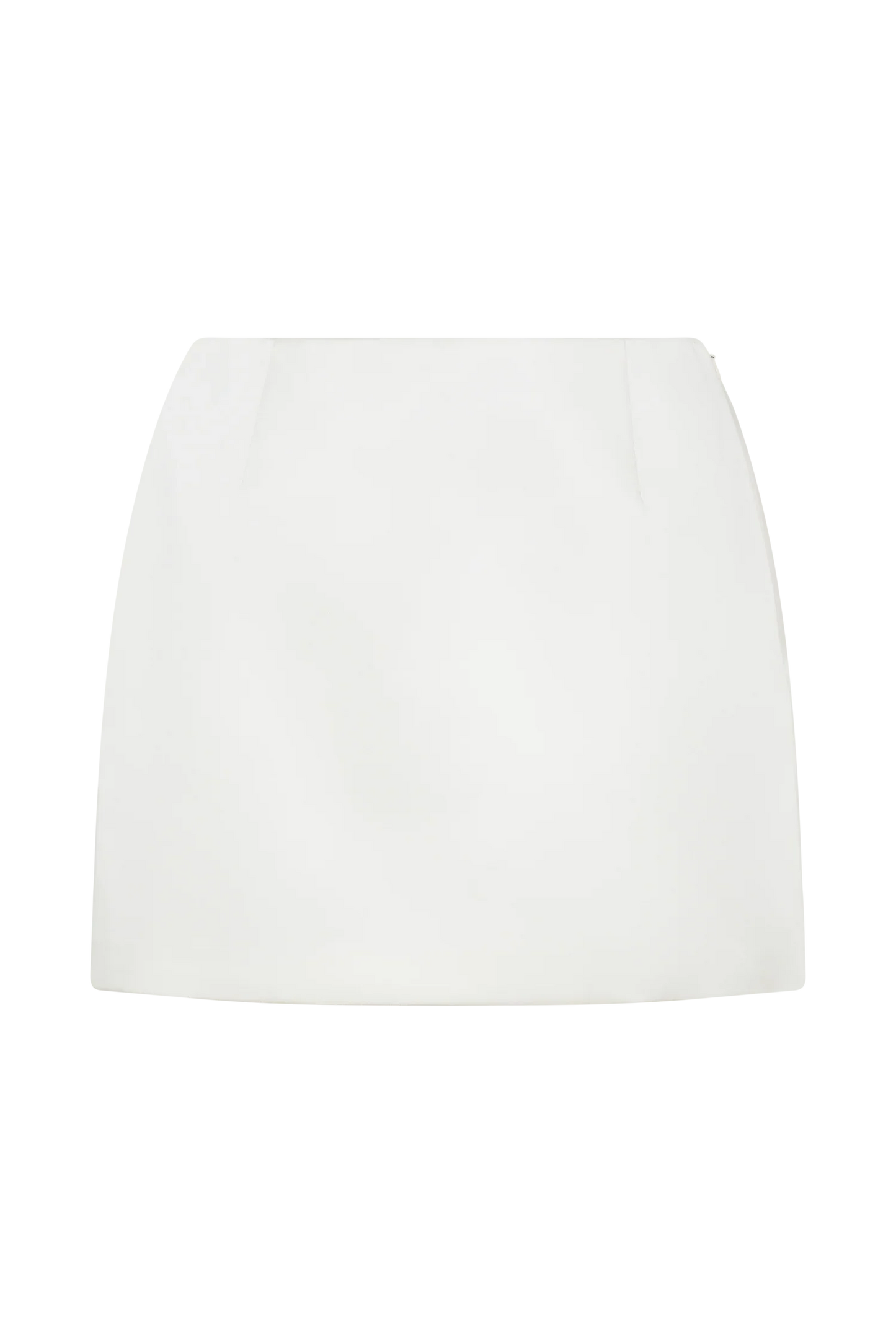 Adeline Satin Mini Skirt White