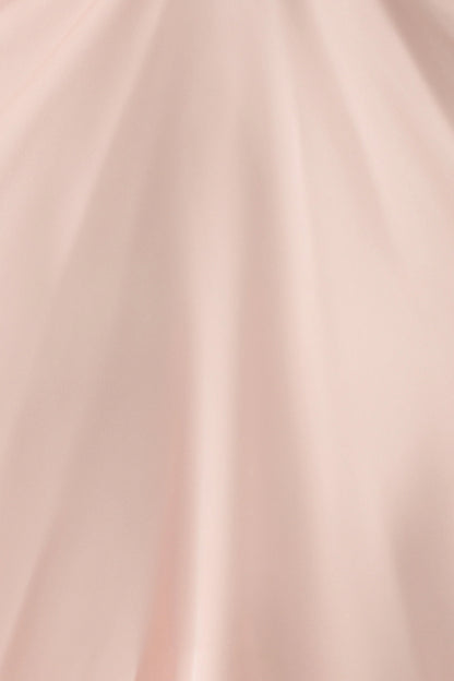 Adelaide Draped Satin Halter Top Peach
