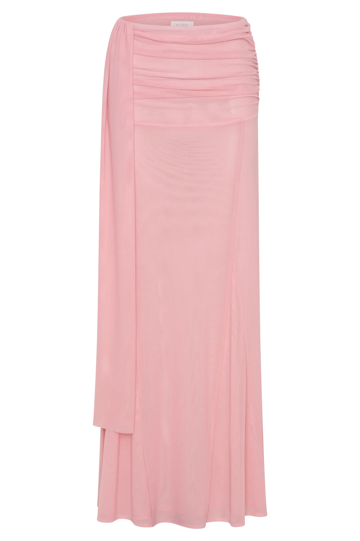 Arna Mesh Maxi Skirt Candy Pink