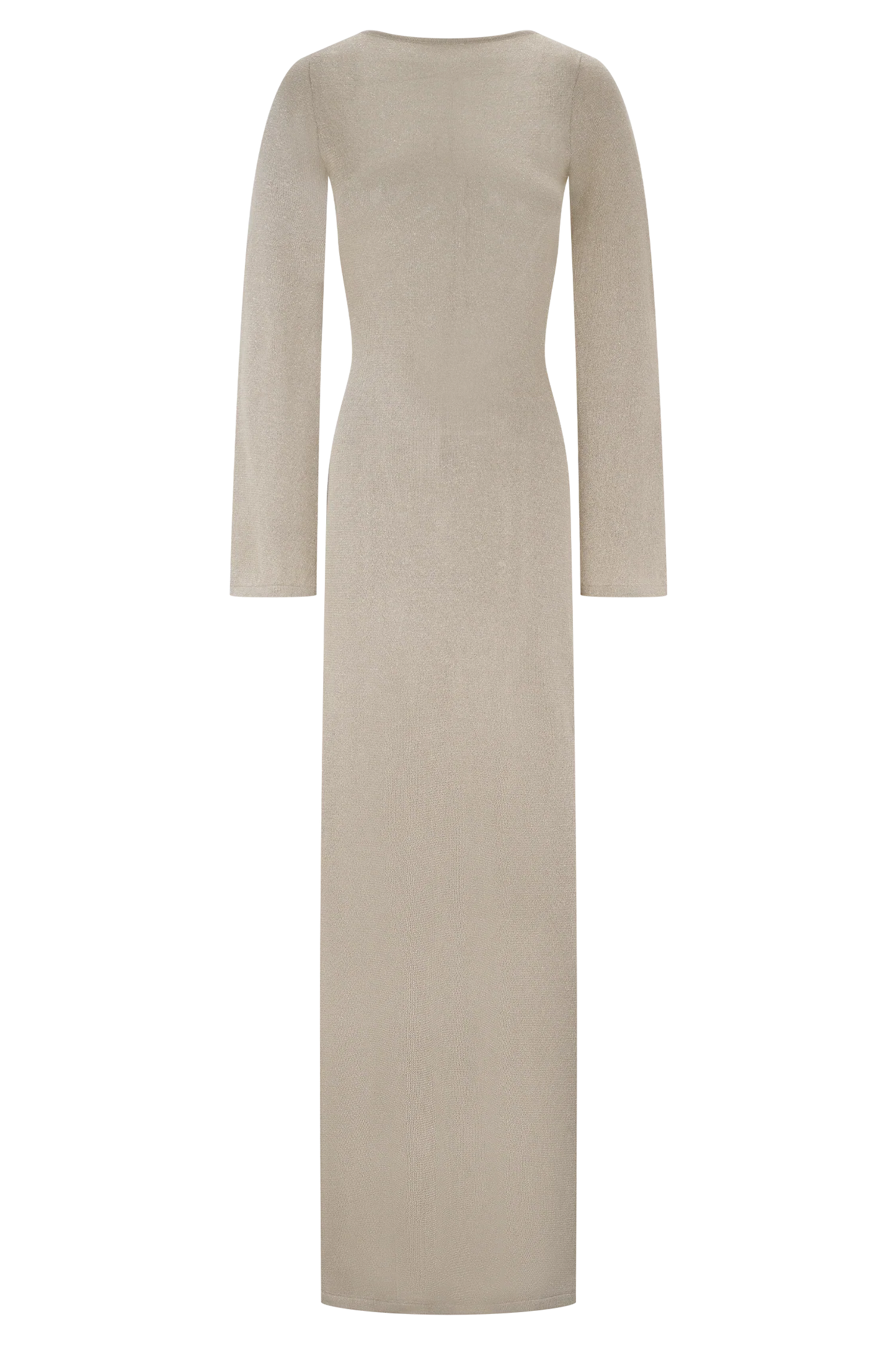 Atticus Knit Maxi Dress With Sequin Gold