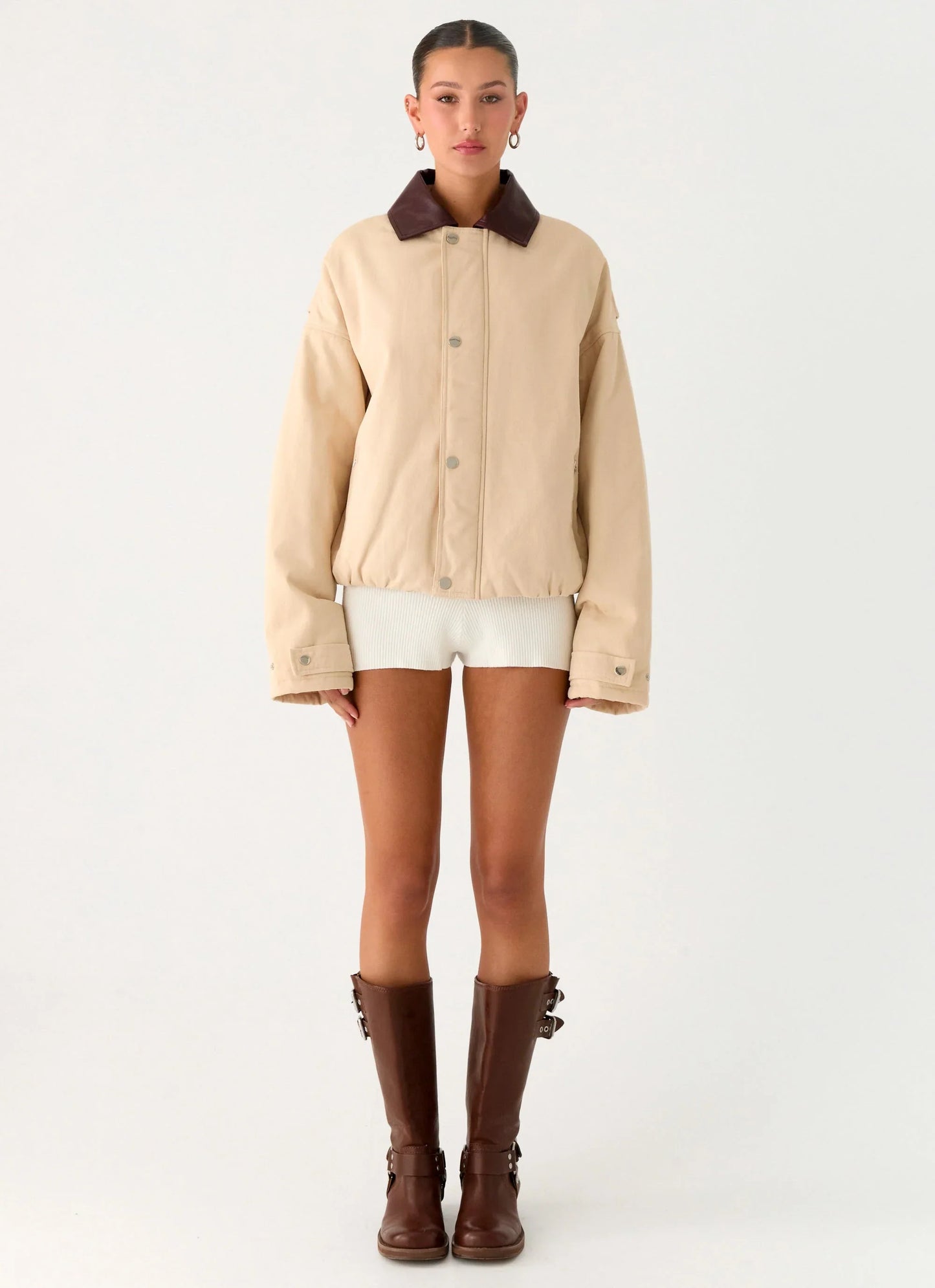 Airplane Mode Twill Blouson Jacket Natural