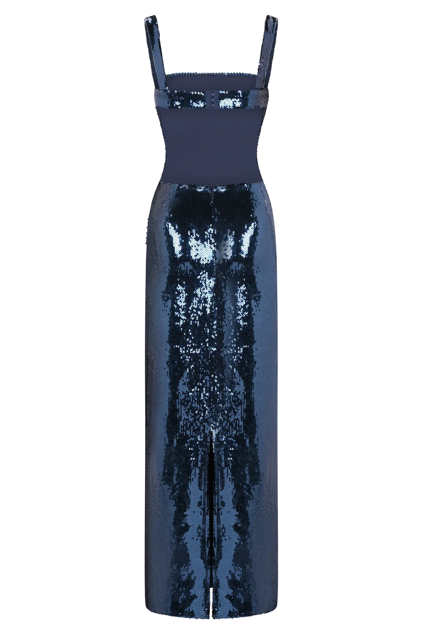 Adoria Sequin Cut Out Maxi Dress Navy