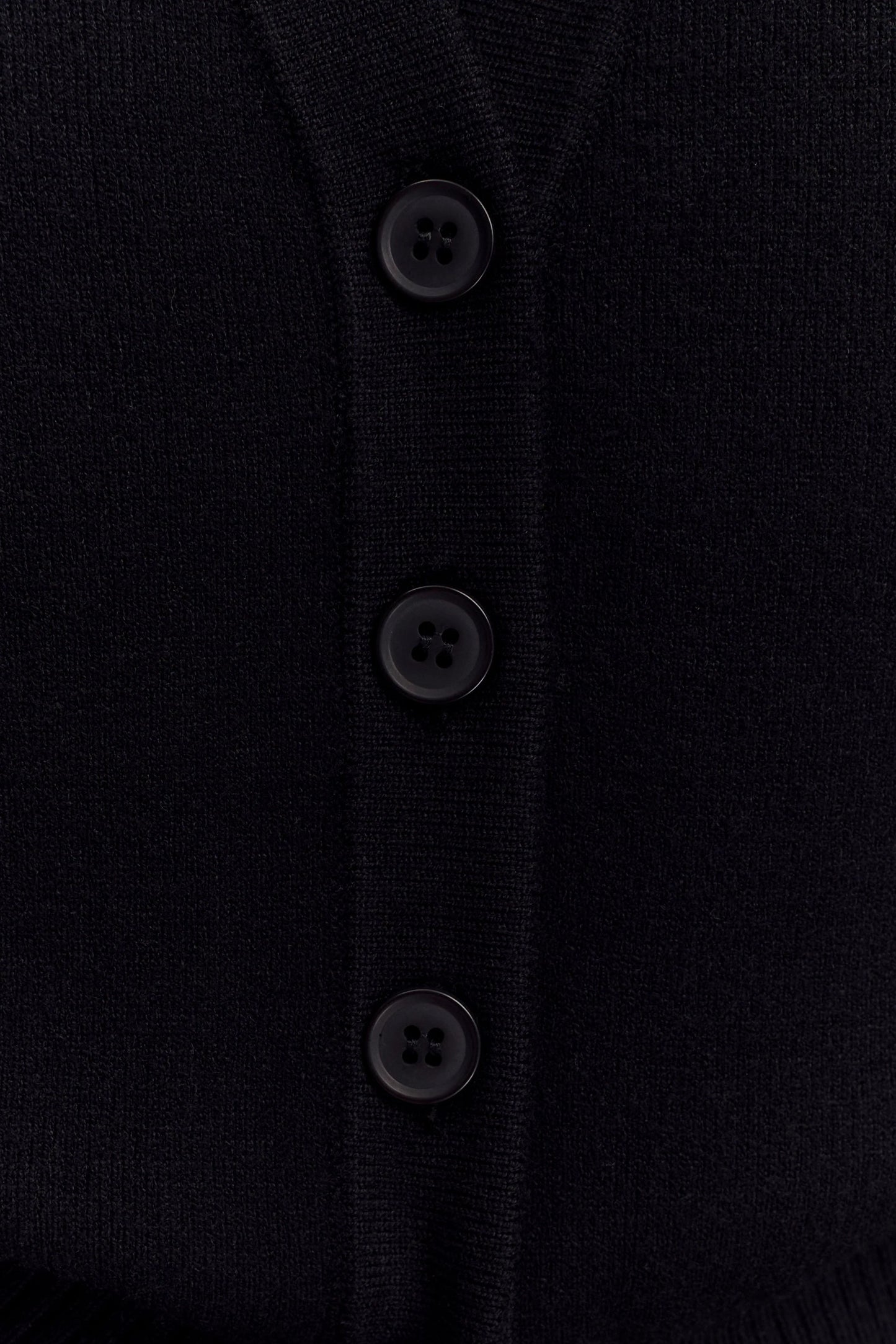 Alexia Buttoned Oversized Cardigan Black