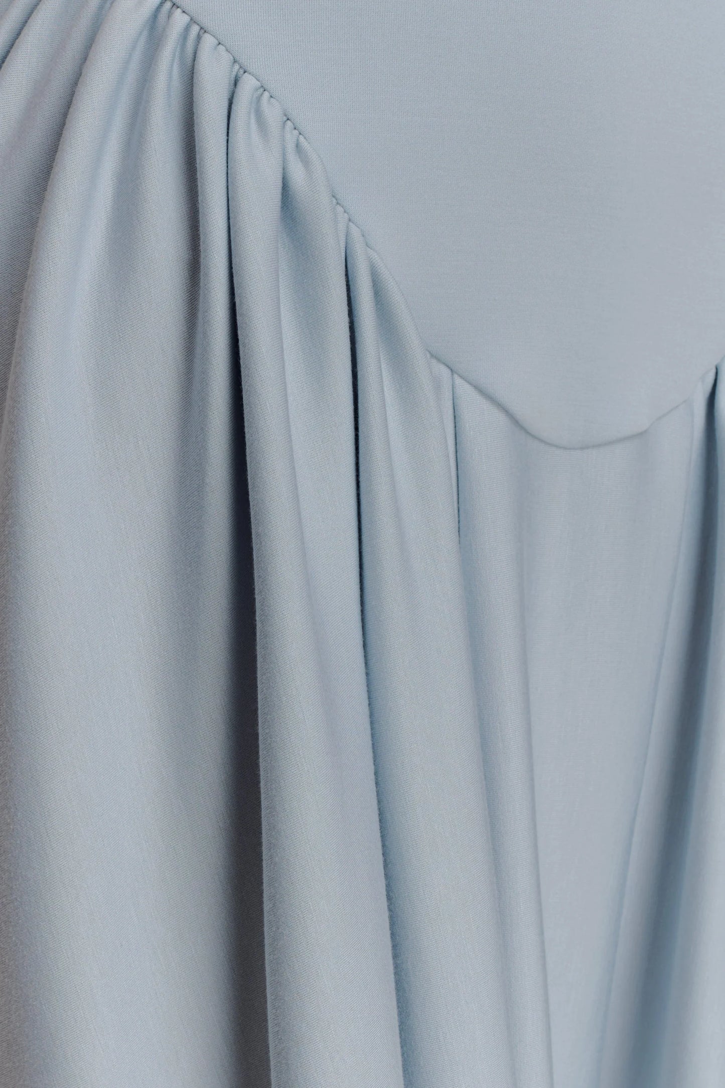 Angelina Scuba Halter Midi Dress Pale Blue