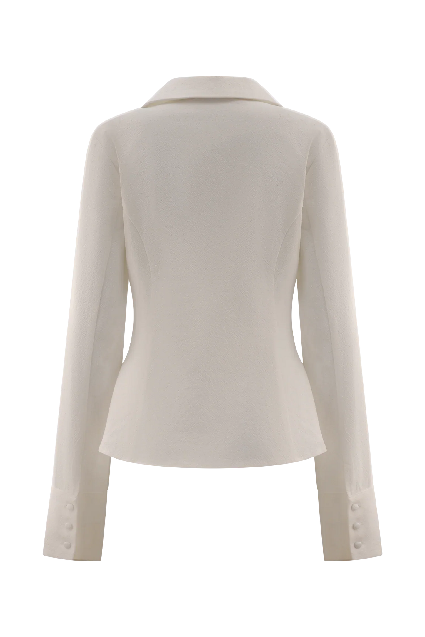 Annalee Cotton Beaded Tie Shirt White