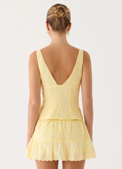 Aberley Skort - Yellow