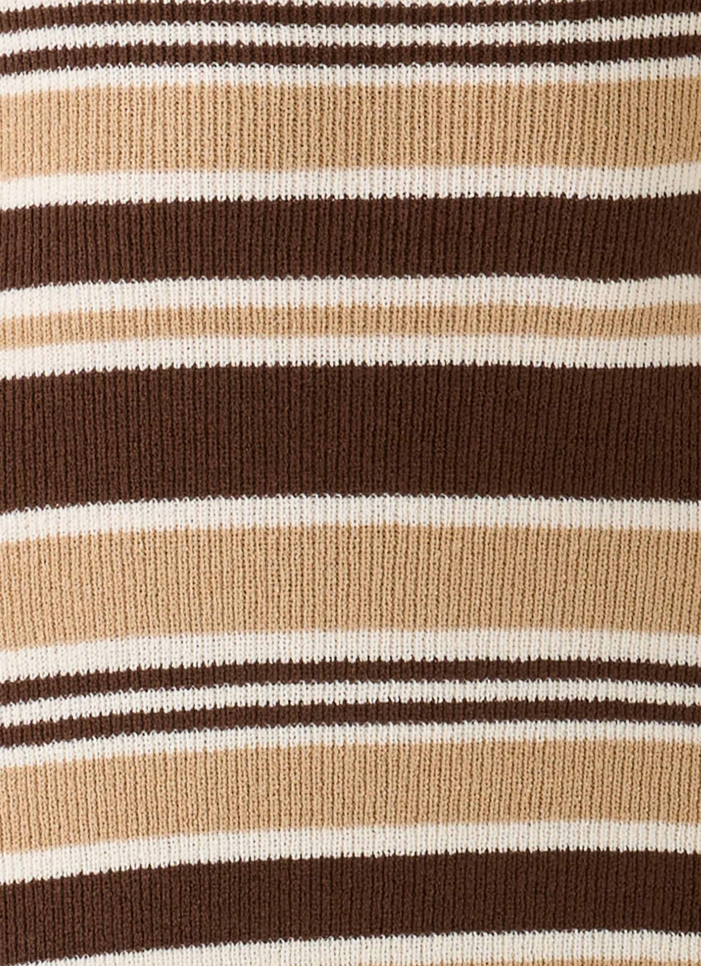 Antonie Knit Maxi Dress Chocolate Olive Stripe