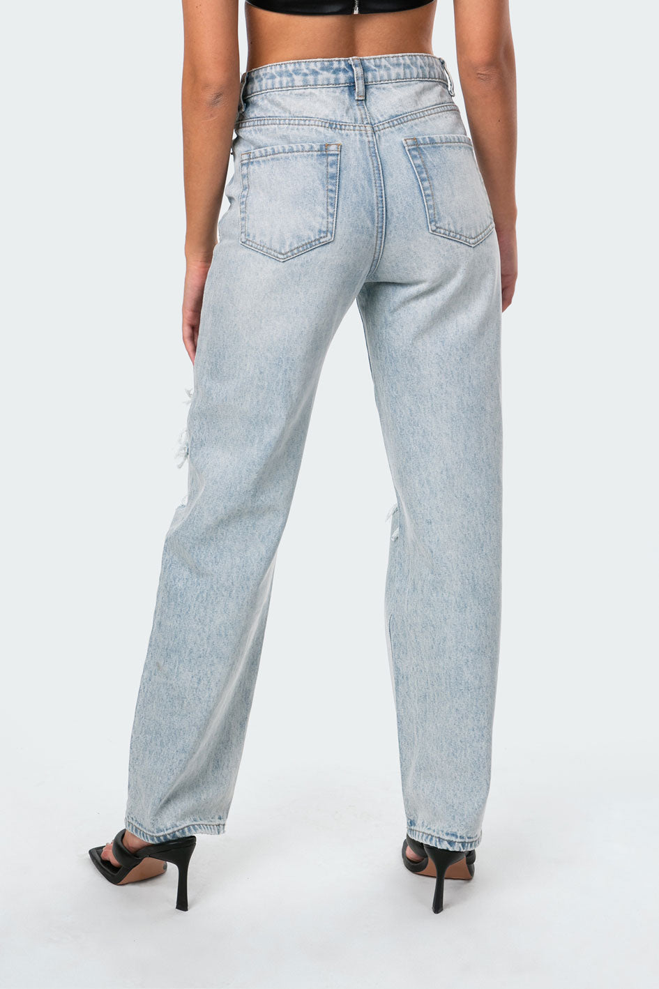 Wide Or Die Ripped Jeans