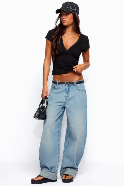 Kella Low Rise Baggy Jeans