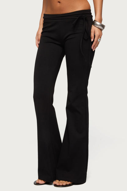 Junipar Waist Tie Flared Pants